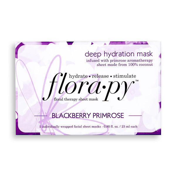 Deep Hydration Aromatherapy Sheet Mask, Blackberry Primrose, 5 Count