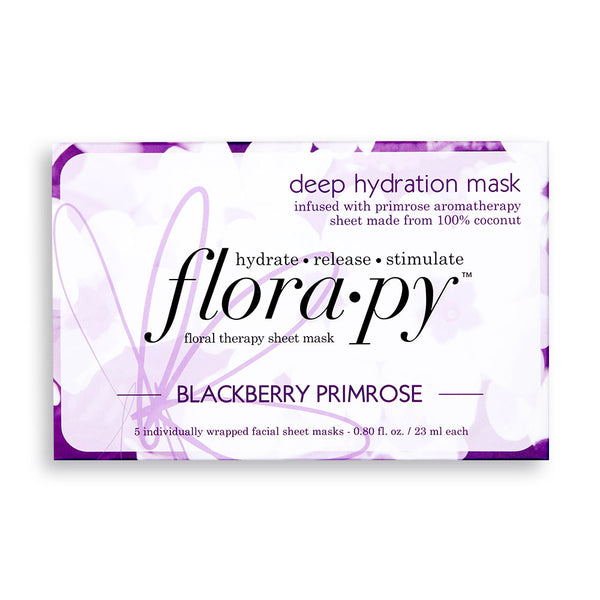 Deep Hydration Aromatherapy Sheet Mask, Blackberry Primrose, 5 Count