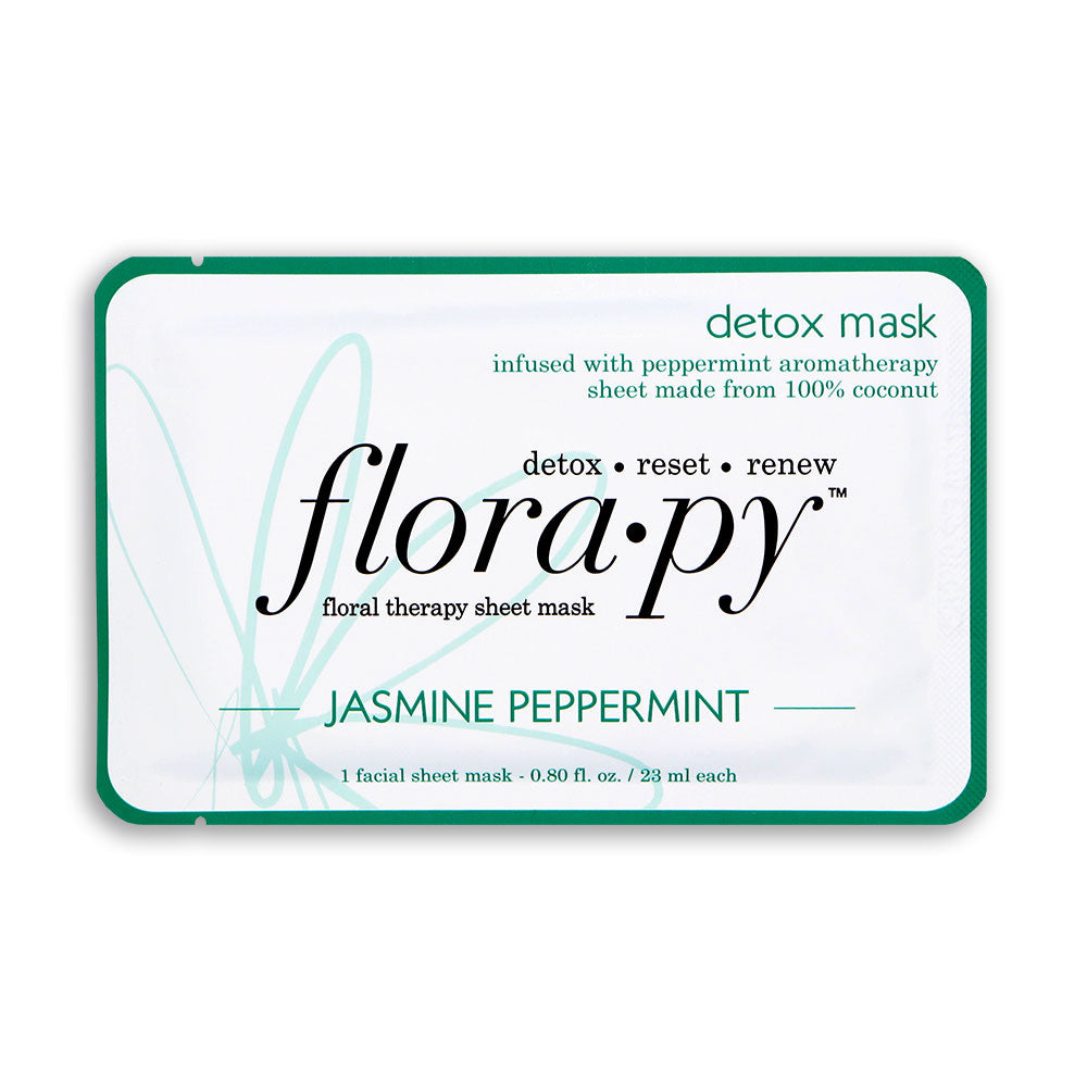 Detox Aromatherapy Sheet Mask, Jasmine Peppermint