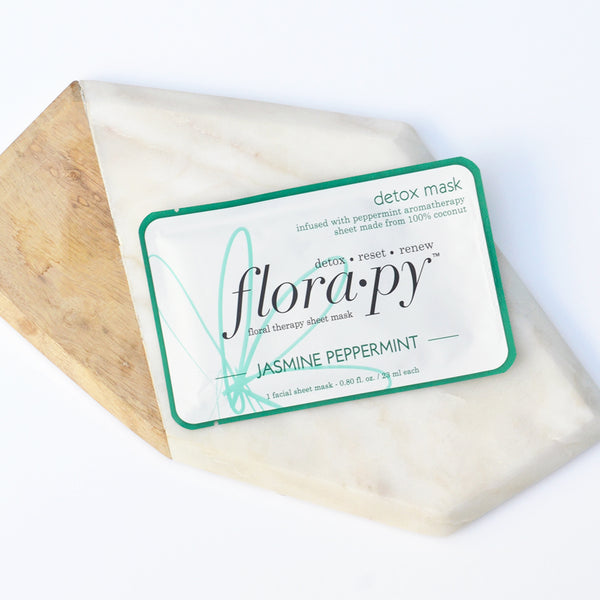 Detox Aromatherapy Sheet Mask, Jasmine Peppermint