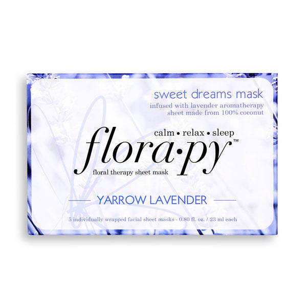 Sweet Dreams Aromatherapy Sheet Mask, Yarrow Lavender, 5 Count